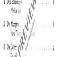 Drei Gesänge nach Hölderlin