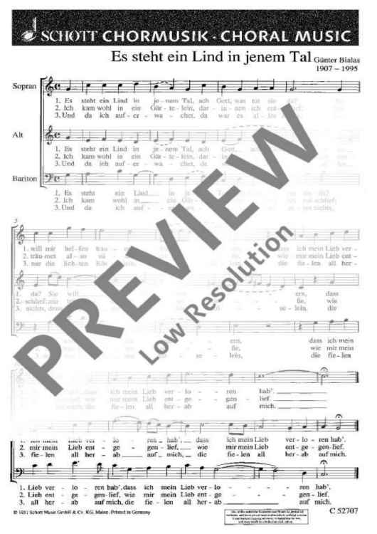 Zwei Volkslieder - Choral Score