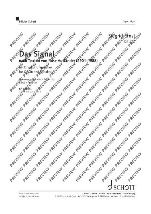 Das Signal - Performing Score