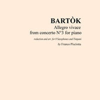 Allegro vivace -  from concerto N°3 for piano - Score