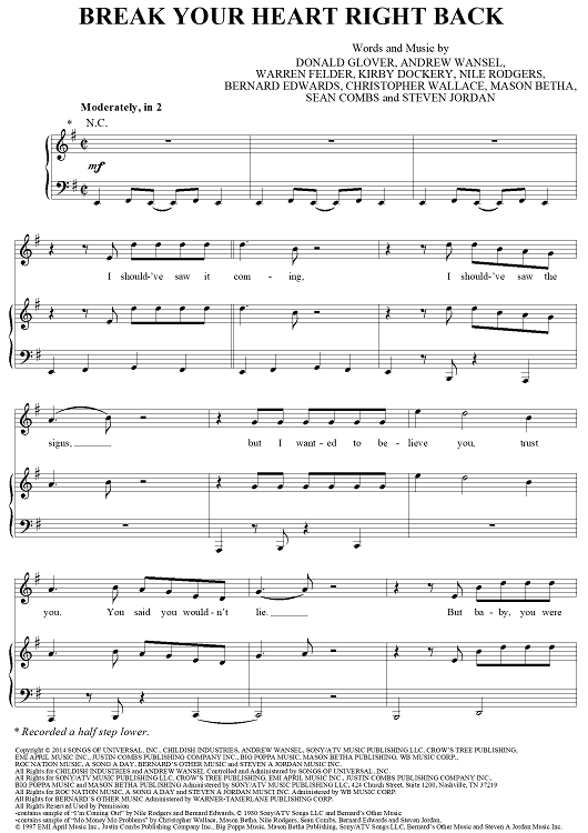 Break Your Heart Right Back