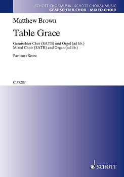 Table Grace - Choral Score
