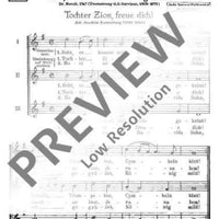 Seht, er kommt mit Preis gekrönt! / Tochter Zion, freue dich! - Choral Score