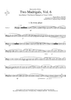 Two Madrigals, Vol. 6 - from Morley's "First Book of Madrigals to 4 Voices" (1594) - Trombone 2
