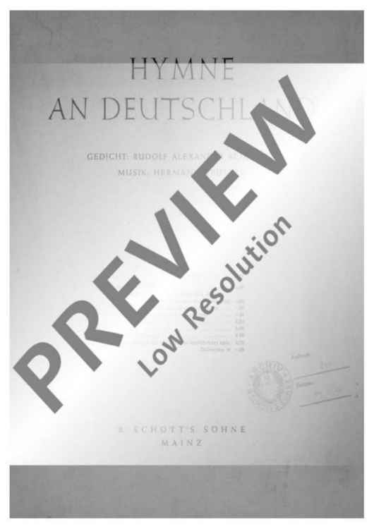 Hymne an Deutschland