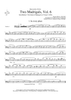 Two Madrigals, Vol. 6 - from Morley's "First Book of Madrigals to 4 Voices" (1594) - Trombone 1 (Optional F Horn)