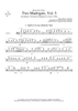 Two Madrigals, Vol. 5 - from Morley's "First Book of Madrigals to 4 Voices" (1594) - Trombone 1
