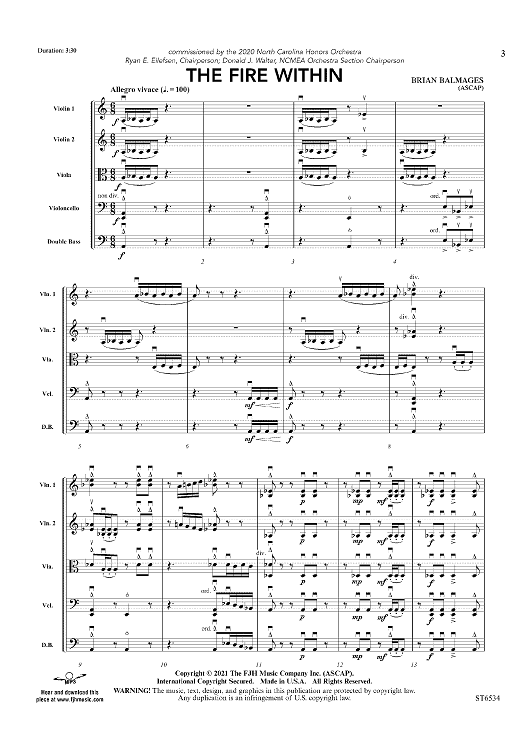 The Fire Within - Score