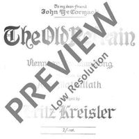 The Old Refrain E flat major