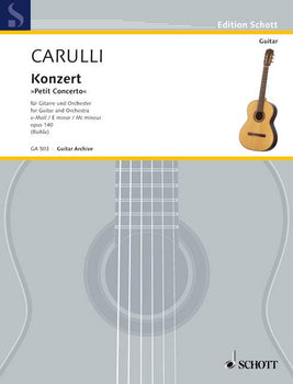 Concerto E Minor - Piano Score With Solo Part
