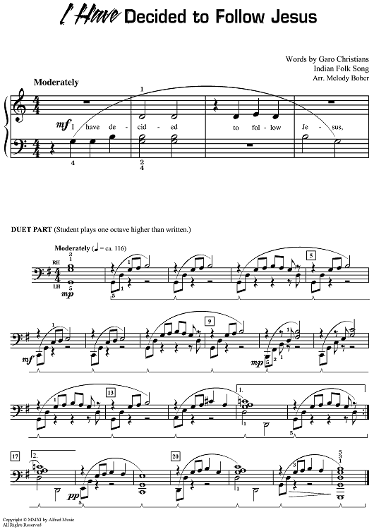 I Have Decided to Follow Jesus