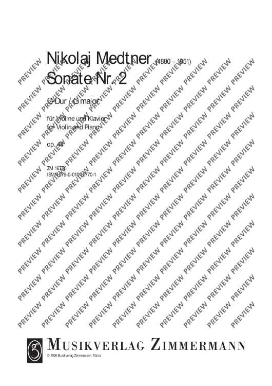 Sonata No. 2 G major