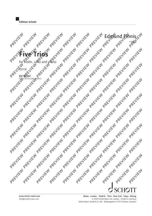 Five Trios - Score and Parts