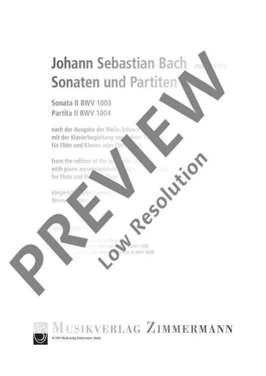 Sonatas and Partitas