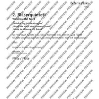 Wind Quintet No. 2 - Score and Parts