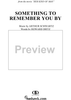 Something To Remember You By