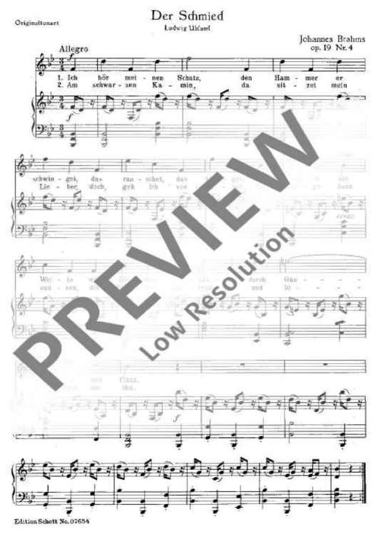 Der Schmied / Mädchenlied