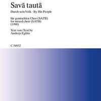 Sava tauta - Choral Score