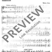 Weihe der Nacht - Choral Score