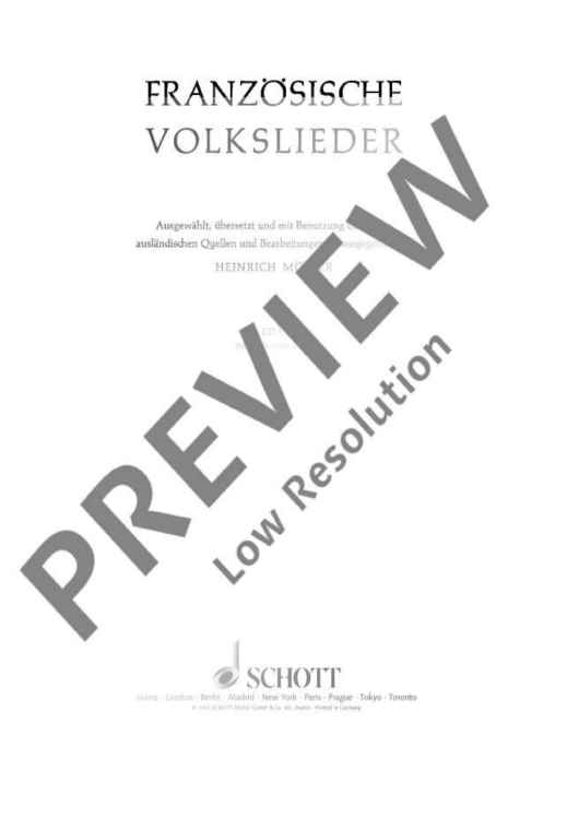 Französische Volkslieder