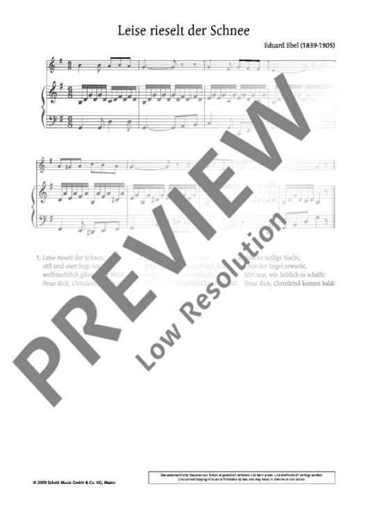 Leise rieselt der Schnee