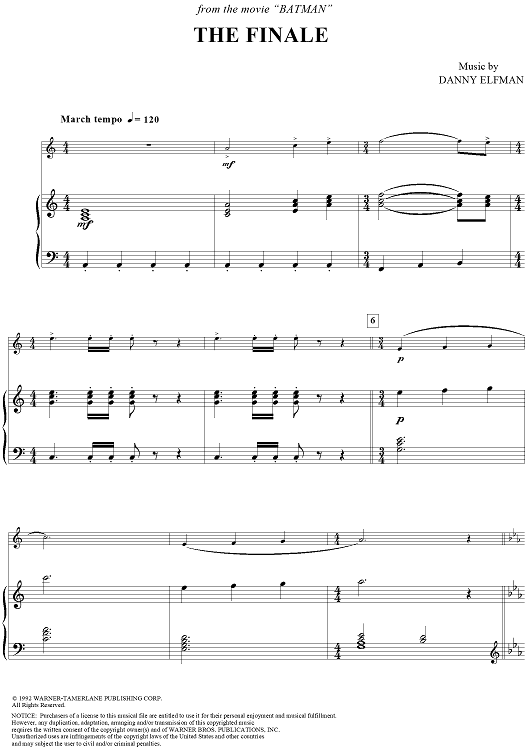 The Finale - from the movie "Batman"