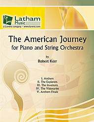 The American Journey - for Piano and String Orchestra - Electric Bass (Optional)
