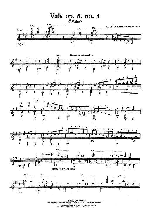 Vals op. 8, no. 4 (Waltz)
