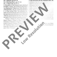 A Midsummer Night's Dream - Full Score