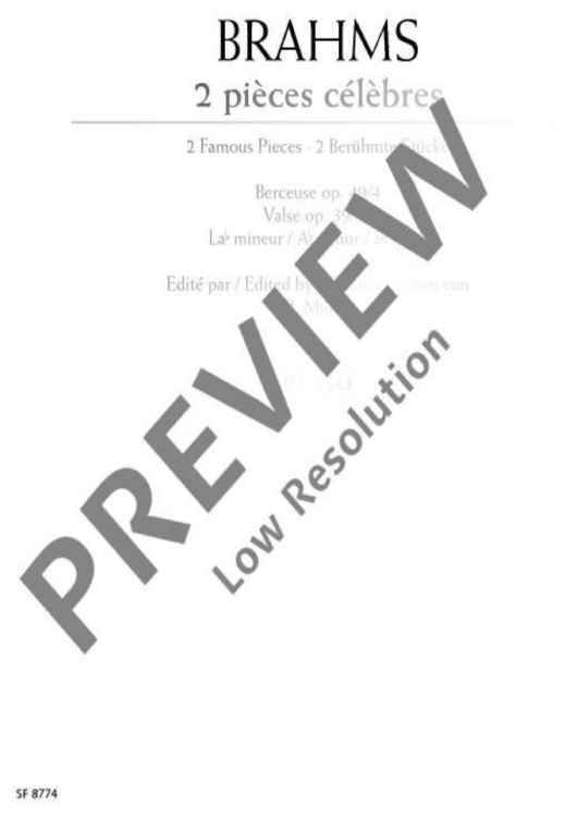 2 pièces célèbres