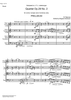 Quartet Op.29 No. 2 - Score