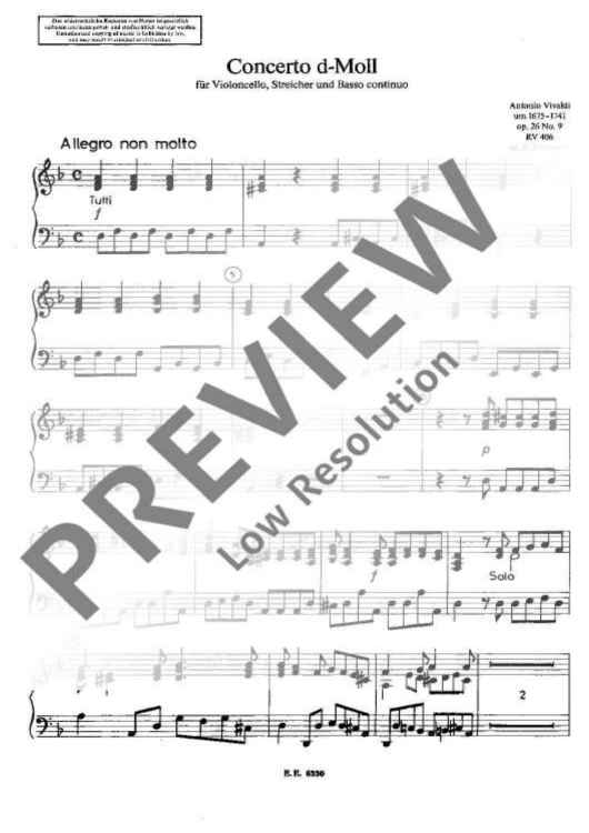 Concerto d minor - Harpsichord