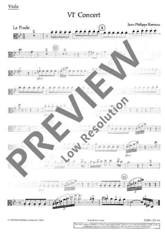 VI. Concert in G minor - Viola