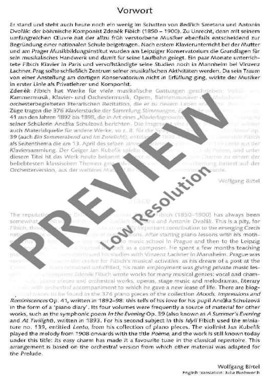 Poème - Score and Parts