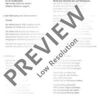 So im Vorüberwehn - Choral Score