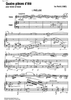 Quatre pièces d'été - Score