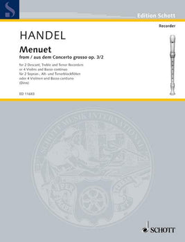 Menuet from op. 3/2 - Score and Parts