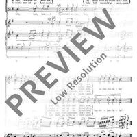 Schönster Schatz, leb wohl - Score