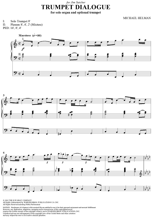 Trumpet Dialogue - Organ