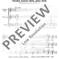 Mädel, kämm dich, putz dich - Choral Score