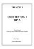 Quintet No. 1 - Trumpet 1