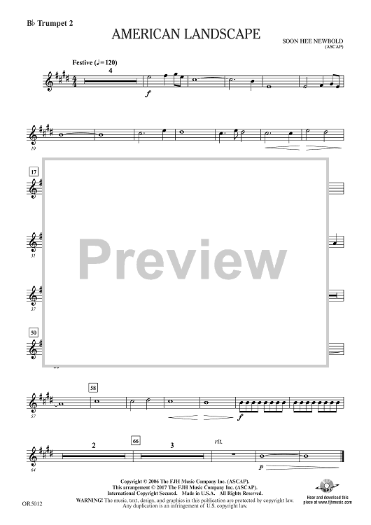 American Landscape - Bb Trumpet 2