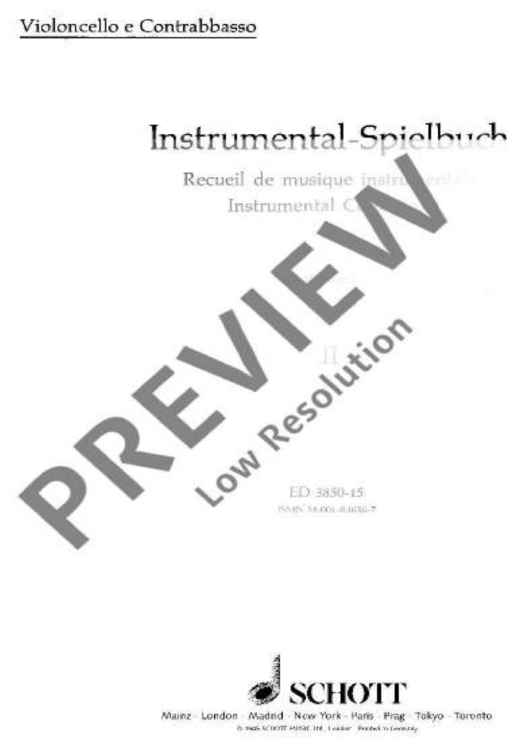 Instrumental-Playbook - Cello/double Bass