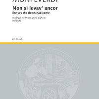 Madrigale - Choral Score