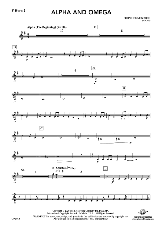 Alpha and Omega - F Horn 2