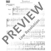 Trinklied - Choral Score