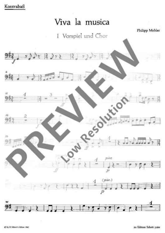 Viva la musica - Double Bass