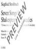 Seven Songs from Shakespeare's Comedies - Choral Score