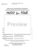 Music for Four, Collection No. 1 - Popular Christmas Favorites - Bb Clarinet 2