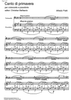 Canto di primavera - Score